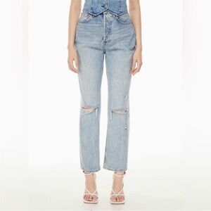 Aritzia Denim Forum The Joni High Rise Loose Jeans Size 27